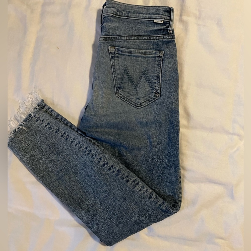 MOTHER jeans. Grey-blue.